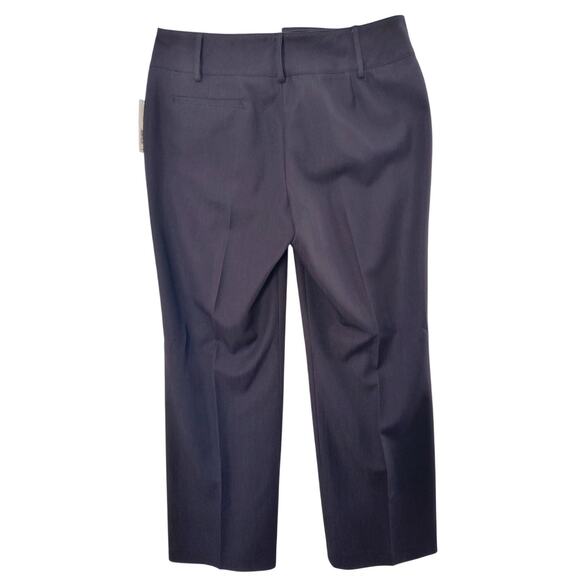 New Direction Dress Slacks Women's Sz 12 Onyx Straight Leg Mid Rise Career Work - Picture 10 of 16